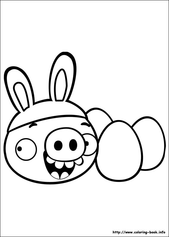 Plansa de colorat cu Angry Birds 139 45